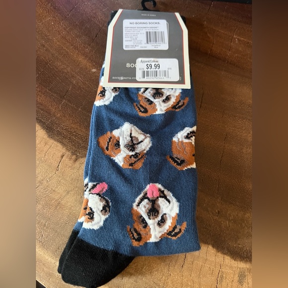 Bulldog graphic cotton crew socks - Picture 2 of 3